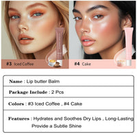 Summer Special Lip Butter Balm, Instant Lip Mask Hydrating & Nourishing Lip Gloss with Perfect Shine - Moisture Care for Dry Lips