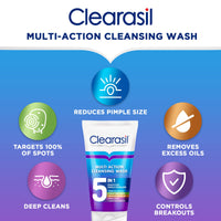 Clearasil Ultra 5 in 1 Face Wash (Pack of 3 x 150 ml)