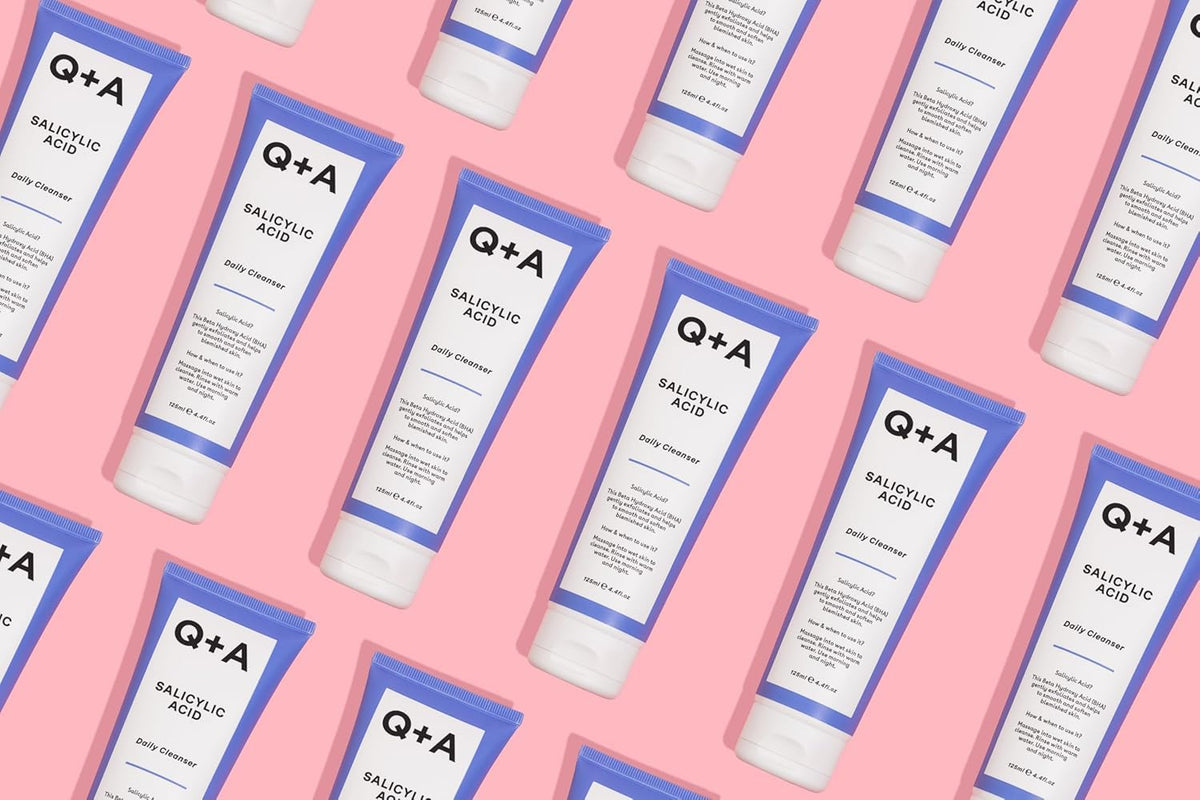 Q+A Salicylic Acid Daily Cleanser – Exfoliating Face Wash for Clear Skin, Targets Breakouts & Pore Congestion, Hydrating with Betaine & Allantoin, Vegan & Cruelty-Free, Made in UK, 125ml