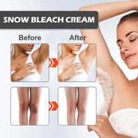 AINxtolm 2PCS Skin Bleaching Cream,Skin Lightening Cream,Snow Bleach Cream,Underarm Whitening Cream for Private Part,Whitening Cream for Body,Inner Thigh Lightening Cream,Under Arm Whitener Even Skin Tone
