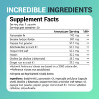 Dr. Berg Nutritionals Dr. Berg's Gallbladder Formula Extra Strength - Promotes Digestive Comfort & Improved Absorption of Nutrients & More Satisfied After Meals - 90 Capsules