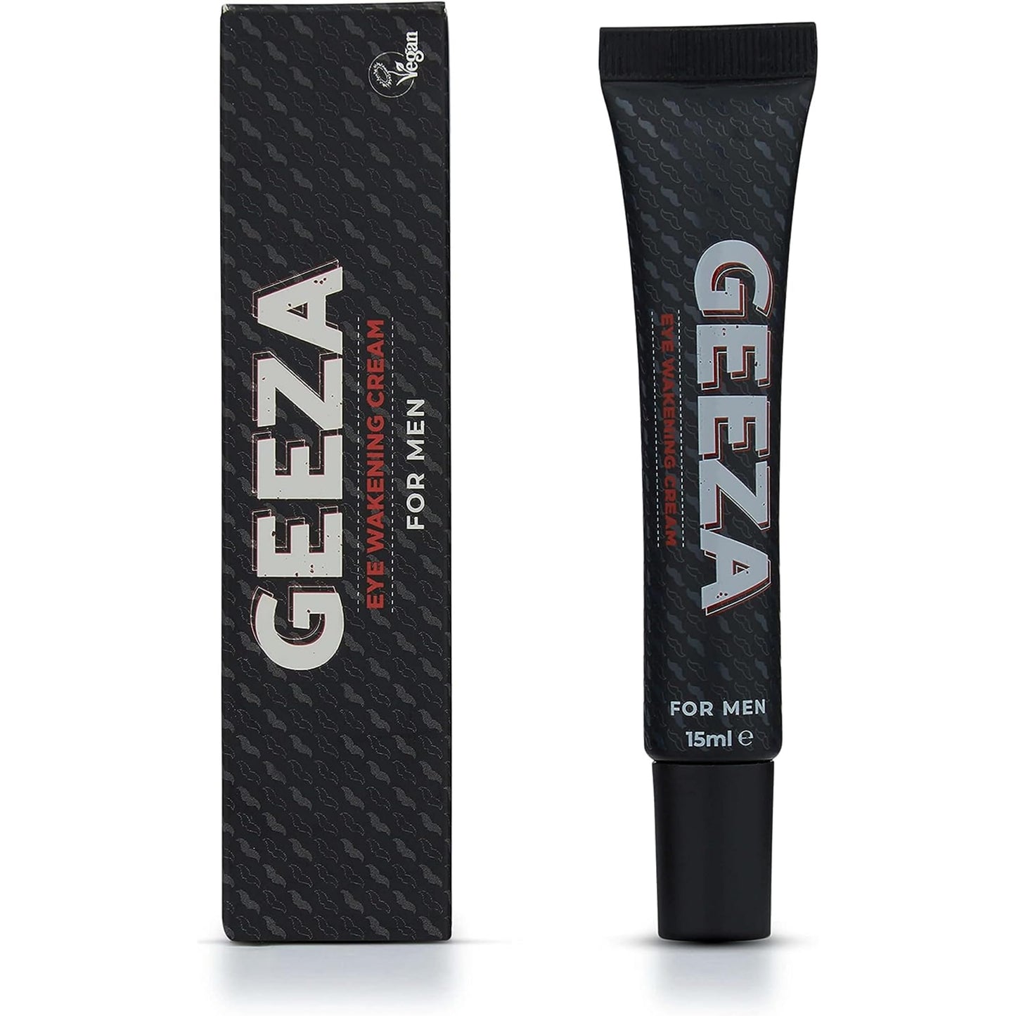 Geeza Men's Eye Cream Reduce Dark Circles and Puffiness, Advanced Formula Male Eye Bag Removal, Designed to Improve Elasticity, Nourish the Under Eyes 15ml