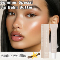 Summer Special Lip Balm Butter, Lip Balm for Moisturizing & Nourishing, Long Lasting Hydrating Lip Gloss, Non Greasy Lip Oil, Smoothes Dry Lips, Easy to carry, Color Vanilla, 15g