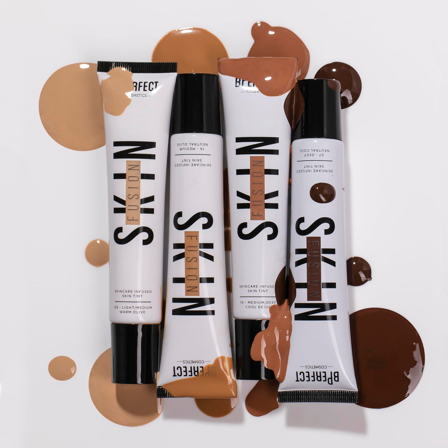 BPerfect Skin Fusion Skin Tint SPF 25 – Lightweight, Buildable Skincare Hybrid for a Radiant, Natural-Look Base – Shade 10 Light/Medium Neutral Peach, 30ml