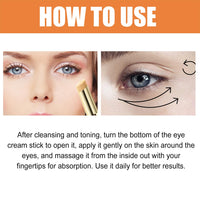 Generic Vitamin C Eye Cream Stick, Glow Eye Stick for Dark Circles and Puffy Eyes, Under Eye Balm for Women and Men, Cooling Moisturizing Formula for a Younger Look