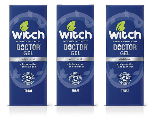 THREE PACKS of Witch Doctor Skin Soothing Gel 35g