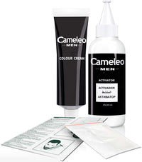 Cameleo Men - Permanent Hair Dye | Black Colour for Hair Beard & Moustache | Natural Colour Effect in 5 Minutes | Cover Grey Hair | Ammonia FREE | 30ml