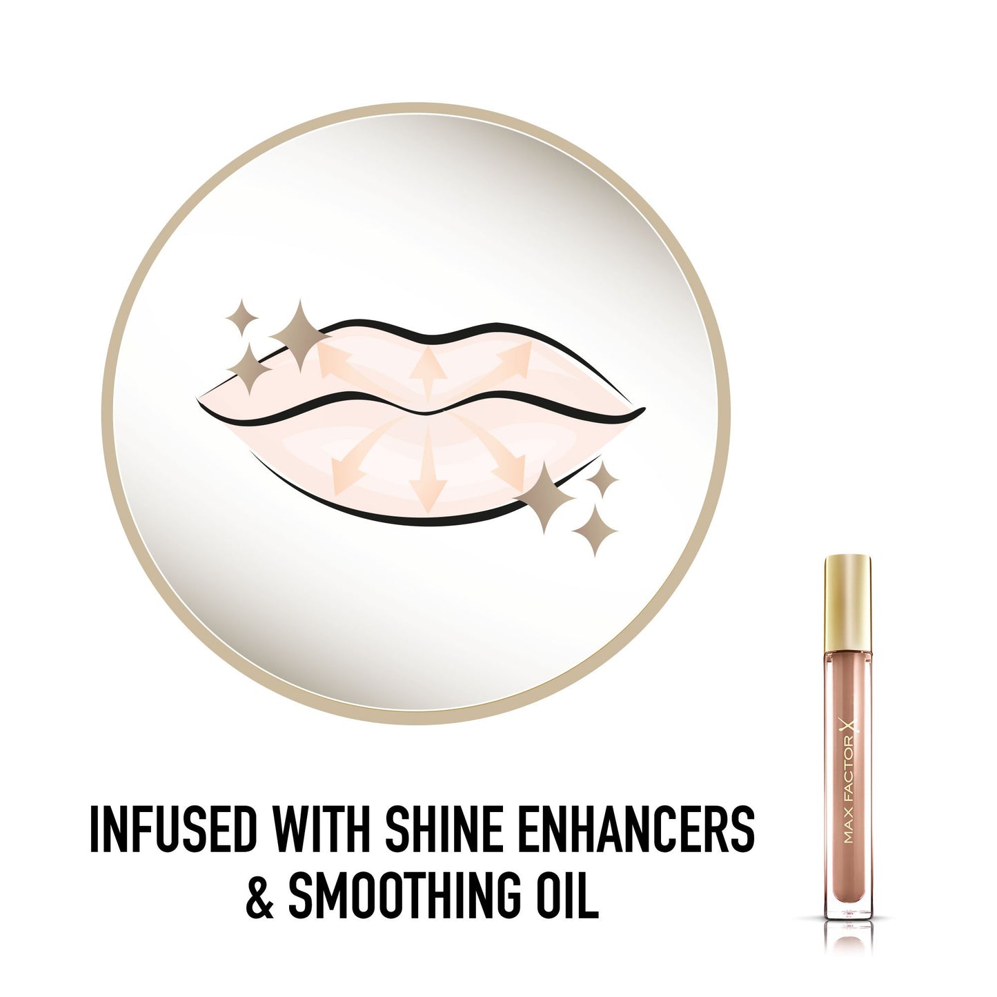 Max Factor Colour Elixir Lip Gloss, Shine Enhancers and Smoothing Oil, Lustrous Sand 8