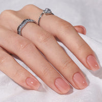 BTArtbox Short Press On Nails - Nude Square False Nails with Glue, Reusable Stick On Nails for Women in 16 Sizes, 32 Pcs Fake Nail Kit, Cinnamon