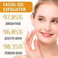 Trendyfave Orange Face Exfoliator, Vitamin C Face Scrub, Mild Exfoliating Face Wash, Orange Exfoliating Gel For Brightening Skin, Exfoliating Scrub Remove Dead Skin For Smooth & Radiant - Face & Body &Knee