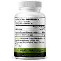 Natural Foundation Nattokinase 5000FU Arterial Support with Oregano Extract 125mg & Motherwort 125mg 30 Capsules Made in The UK (30)