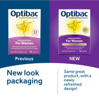 Optibac Probiotics for Women - Vaginal Probiotics - Most Researched Strains for Intimate Flora - Lactobacillus Reuteri RC-14 & Lactobacillus Rhamnosus GR-1-60 Vegan Capsules
