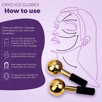 S.SARA Beauty S.Sara Ice Globes for face and eyes | Facial skin care tool for face, neck and eyes | Stainless steel facial massage roller | Depuff skin | Rejuvanate skin | Unbreakable | Set of 2