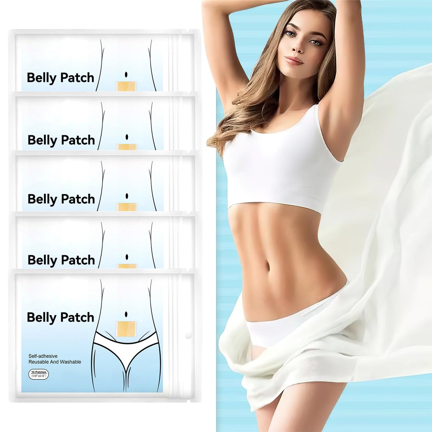 XdealCozyxc 50PCS Belly Patches That Work Fast for Women UK