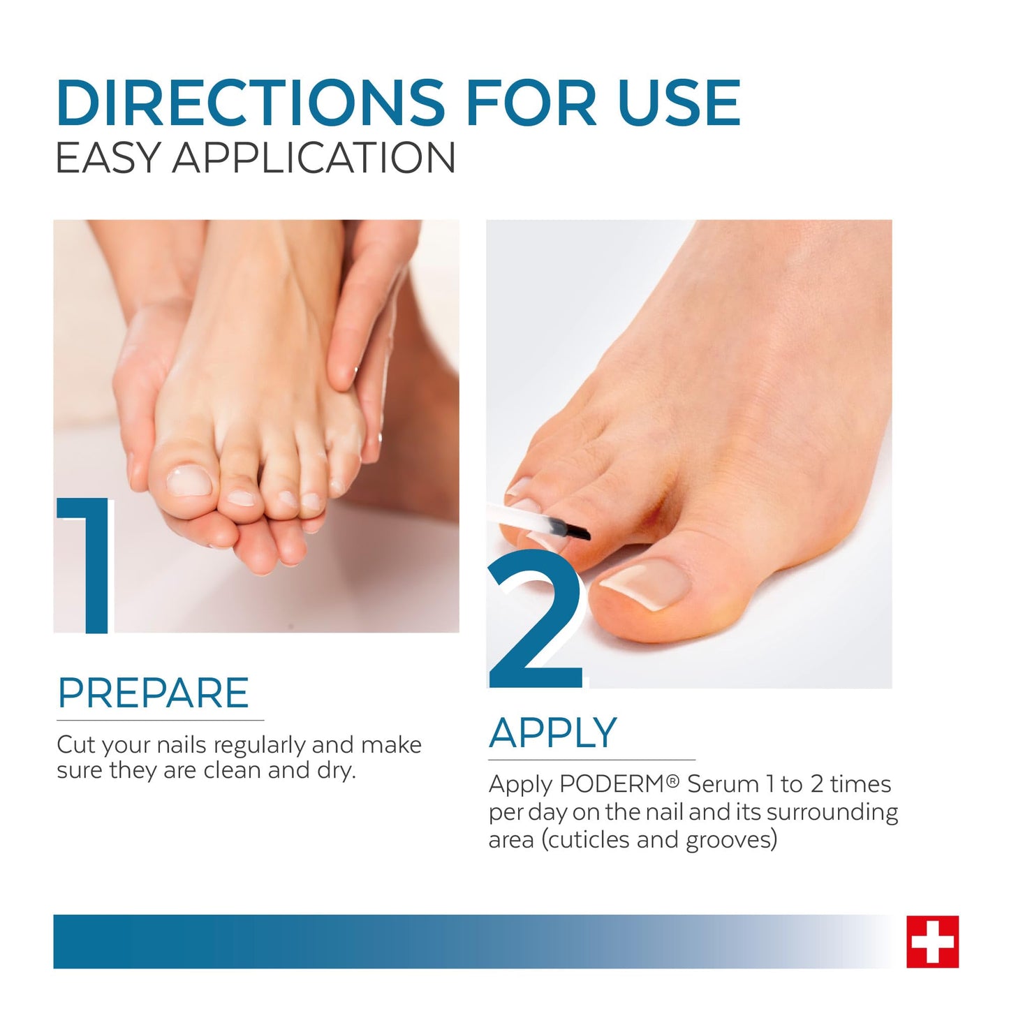 PODERM - Yellow & Damaged Nails - Improves the appearance of the nail - Clarifies, Smooths & Nourishes the nail - 100% Natural Ingredients - Professional hand/foot care | Easy & Fast | Swiss Made