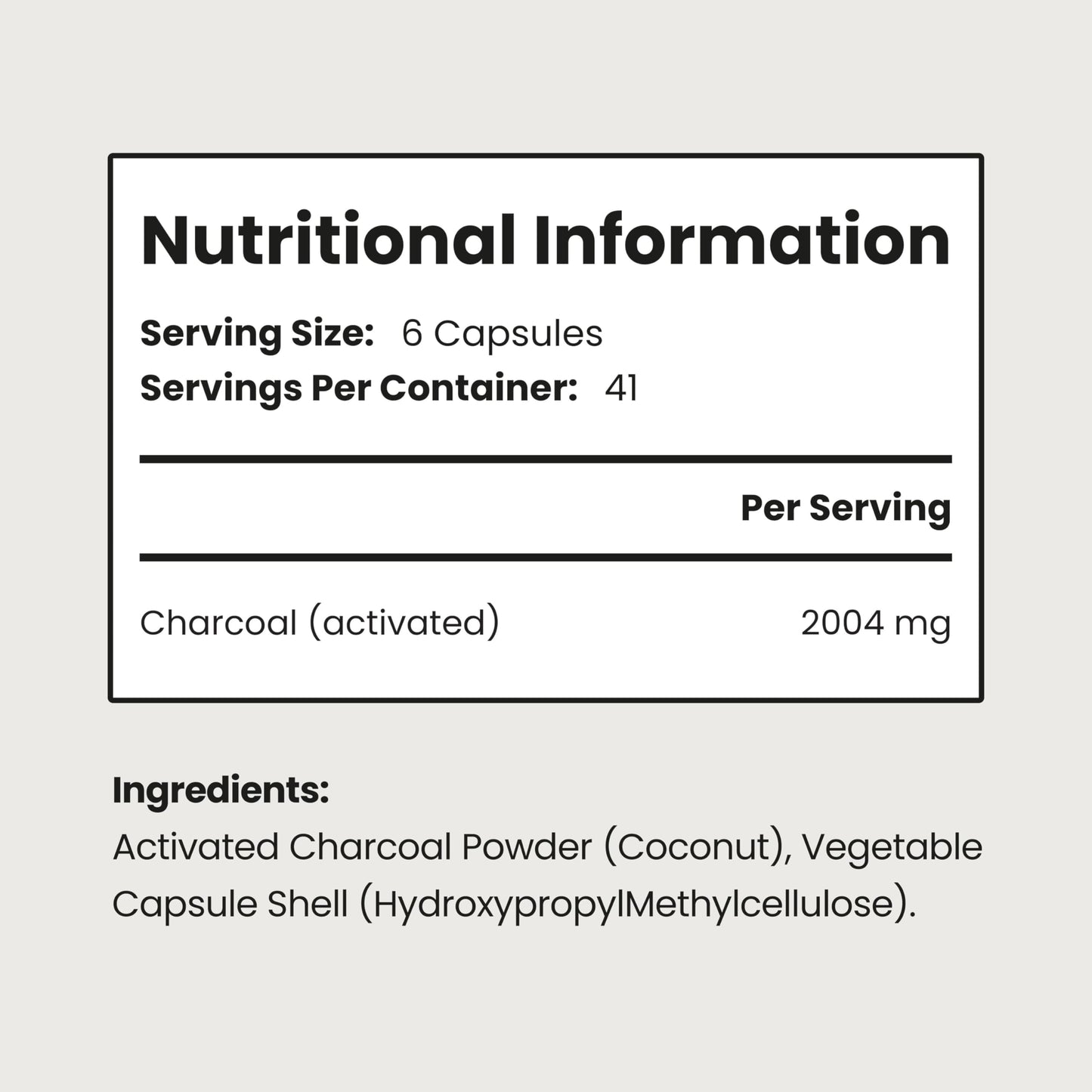 VitaBright Activated Charcoal Tablets for Stomach Wind | 2004mg | 250 Capsules | Activated Charcoal Powder in Easy-Open Veggie Capsules | Debloating Tablets - Reduce Flatulence