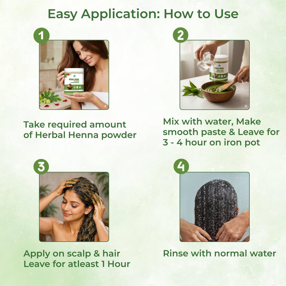 Havintha Natural Herbal Henna Hair Pack 11 Herbs Mix Mehandi Powder (227 G) |