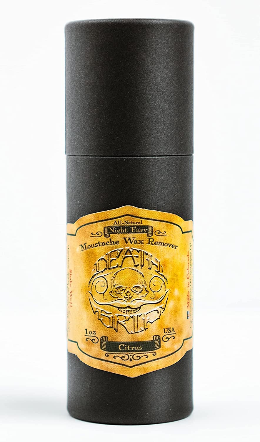 THE VINTAGE GROOMING CO. Moustache Wax Remover For Handlebar Moustaches by Death Grip Strong Hold Mustache Wax (Night Fury Mustache Wax Remover)