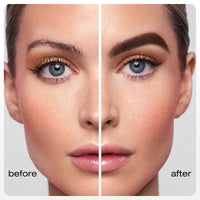 Boobeen Brow Fection Angled Brush & Dip, Waterproof Liquid Eyebrow Brush, Long Lasting Brow Pencil for Beginner, Creates Real-looking Brows Effortlessly