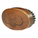 THE VINTAGE GROOMING CO. Beard Brush For Men | Military Style Oval Wooden Death Grip Brush For Grooming Mustaches Beards & Hair
