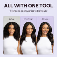 wavytalk Wavytalk Thermal Brush, Blowout Boost Ionic Heated Hot Round Brush, to Make Hair Smoother & Shinier, Easy to Use & Less Damage, 38mm Barrel, 5 Temperature Settings, Dual Voltage, UK Plug, Rose Gold