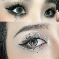 HAORQEE Black Eyeshadow Palette, Smokey Glitter Silver Gothic Eye Shadow Make Up Palettes White Grey Matte Cold Neutral Long Lasting Waterproof Eye Shadows Pallets for Women Girls Halloween Goth Gifts