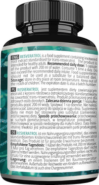 Resveratrol High Dose 400 mg - 60 Vegan Capsules - 2 Months Supply - 98% Trans-Resveratrol from Japanese Knotweed Extract - Natural Antioxidant - by Apollo's Hegemony
