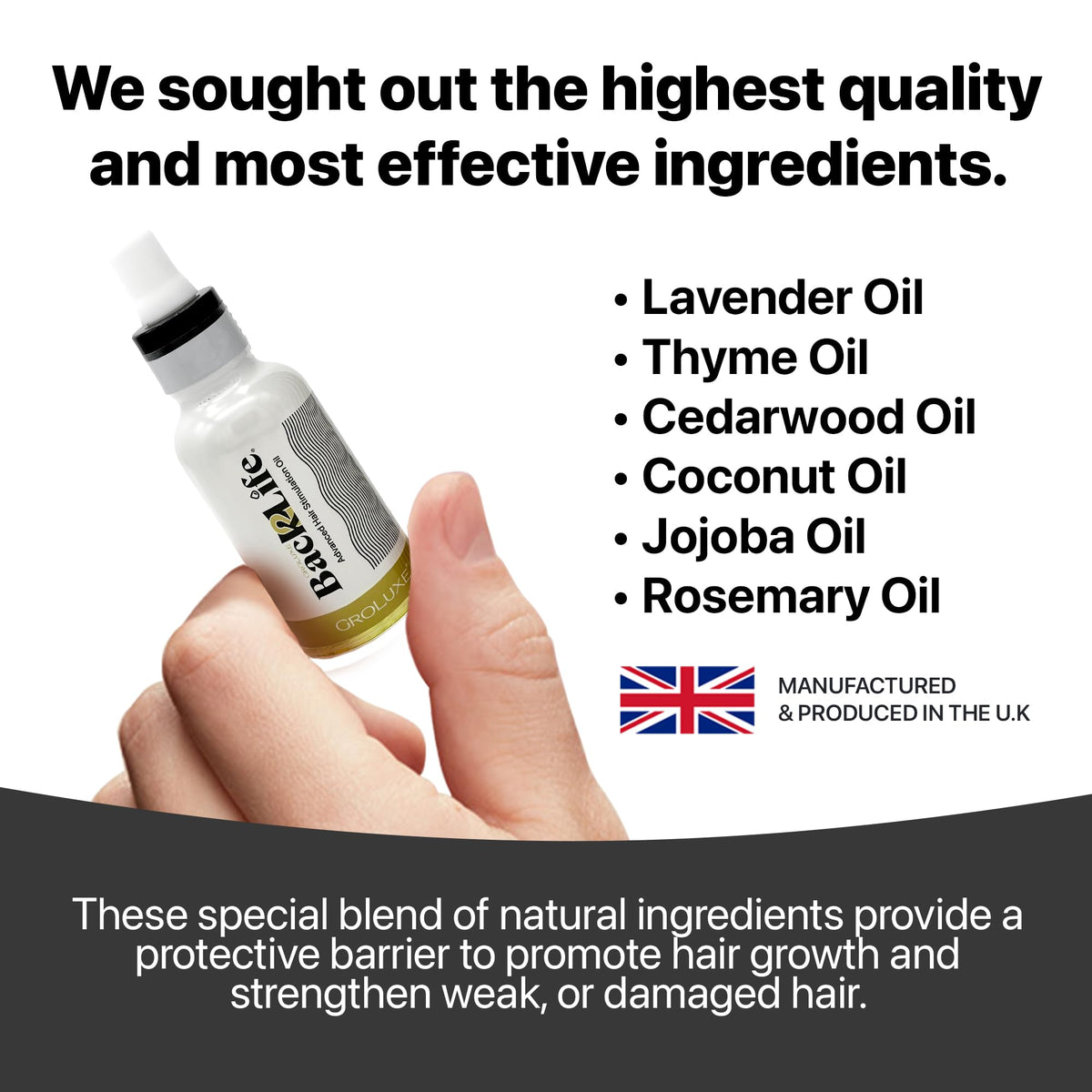 Back2Life Hair Back2Life 100% Natural Hair Stimulation & Beard Growth Oil-Get Rid of Patchy Beards & Hair-Beard serum to Moisturise, Hydrate & Condition-Repair & Rebalance Your Scalp & Regrow your Head & Beard Hair