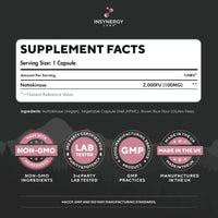 Insynergy Labs Nattokinase 2,000FU High Strength (Japan Sourced) Fermented Natto Ultra-Premium Grade 3rd Party Tested (Sourced from Japan) Nattokinase Supplement, 60 Vegan Capsules