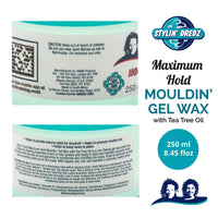 Stylin Dredz Stylin' Dredz Moulding Strong Maximum Hold Gel Wax with Tea Tree Oil Hair Care for Dreadlocks 250 ml