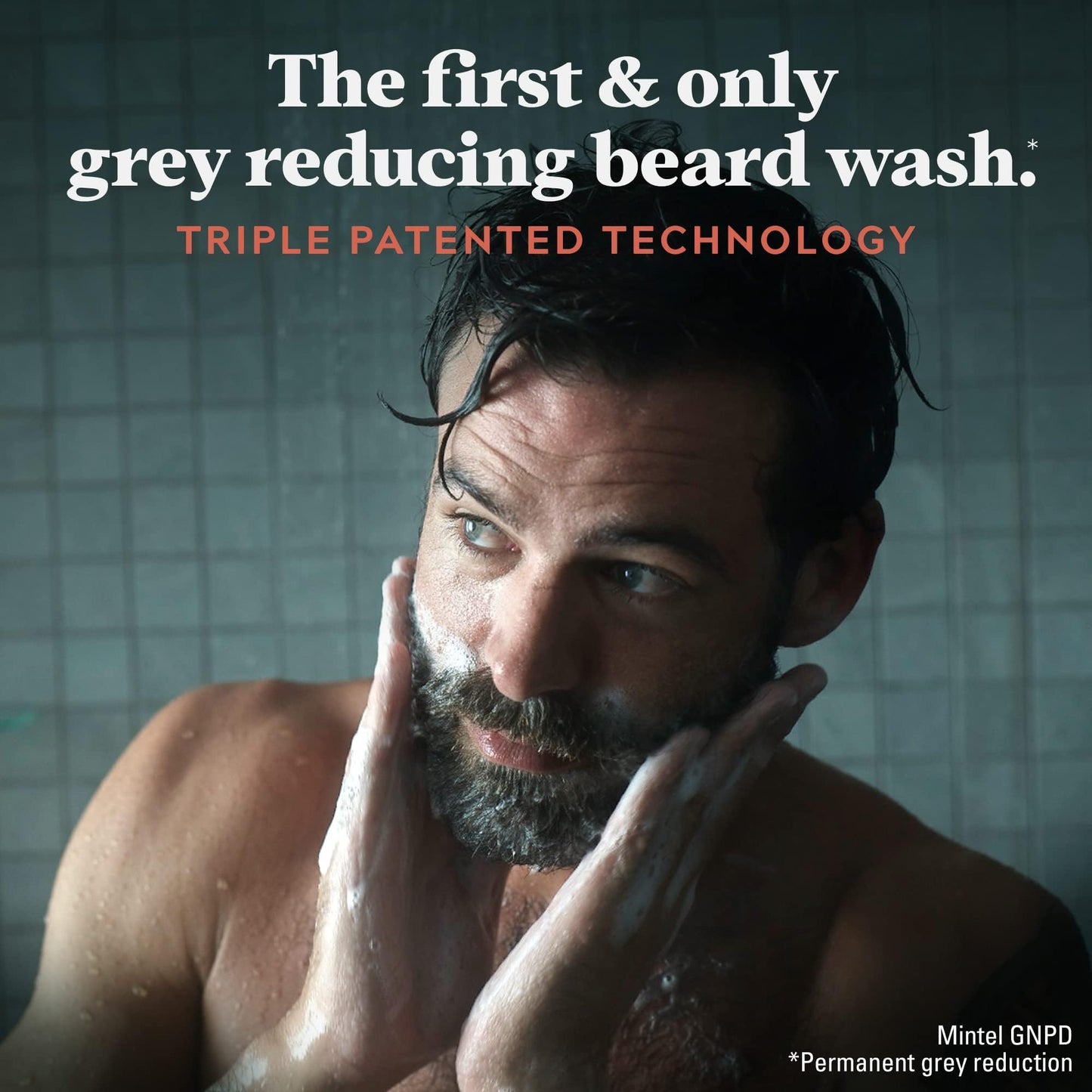 Just For Men Control GX Beard Wash, Reduces Grey With Each Wash For Subtle, Natural-Looking Results – All Shades, 118 ml
