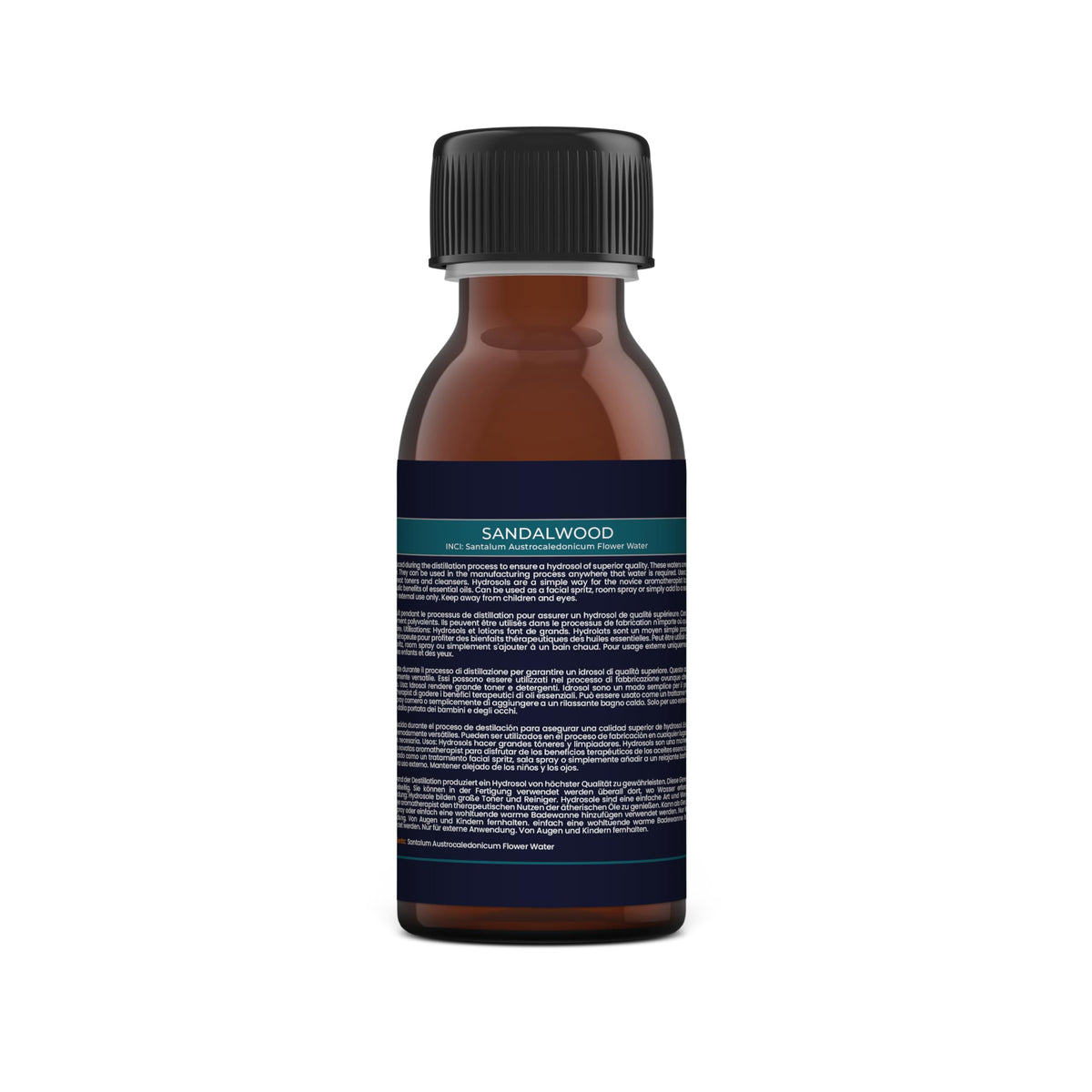 Mystic Moments | Sandalwood Natural Hydrosol Floral Water 125ml | Perfect for Skin, Face, Body & Homemade Beauty Products Vegan GMO Free