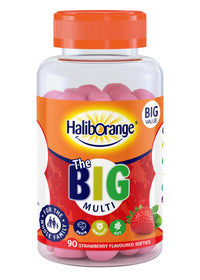 Haliborange Big Multivitamin | Vitamin A | Vitamin D | Calcium | Strawberry | 90