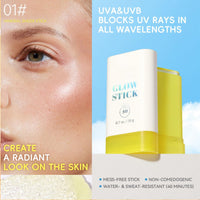 SingHao Invisible Sunscreen Stick SPF 50 Face,Sunscreen Stick SPF 50+,UV Protection Sunstick,Face Suns/creen for Surfing,Su/nscreen S/PF 50+ for Sensitive Skin,Moisturizing Sun Cream,Sun/screen for Daily Use