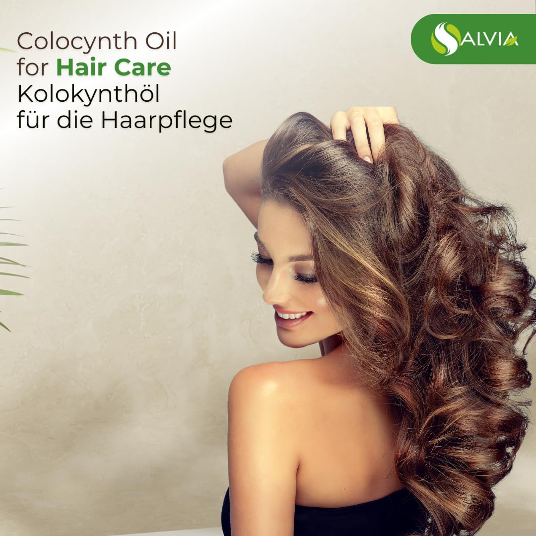 SALVIA Colocynth Oil | Pure and Natural Cold-Pressed Oil | Hair Care (Hair Thickening, Improve Scalp Health) Skin Care (Moisturizes & Nourishes)- Cosmetic Grade - 30 ML