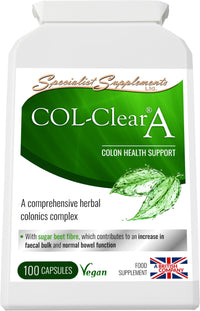 Specialist Supplements COL-Clear A Colon Health Support 100 Capsules Pack of 1