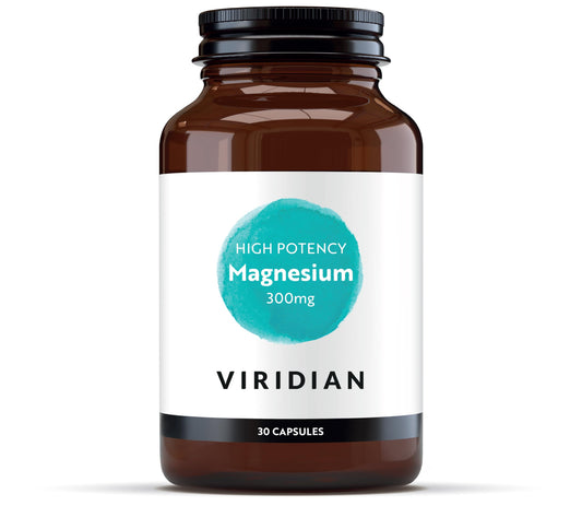 Viridian - High Potency Magnesium 300mg 30 Capsules | Vegan Formula | Supports Energy, Reduces Tiredness & Fatigue | No Artificial Fillers, Ethically Sourced