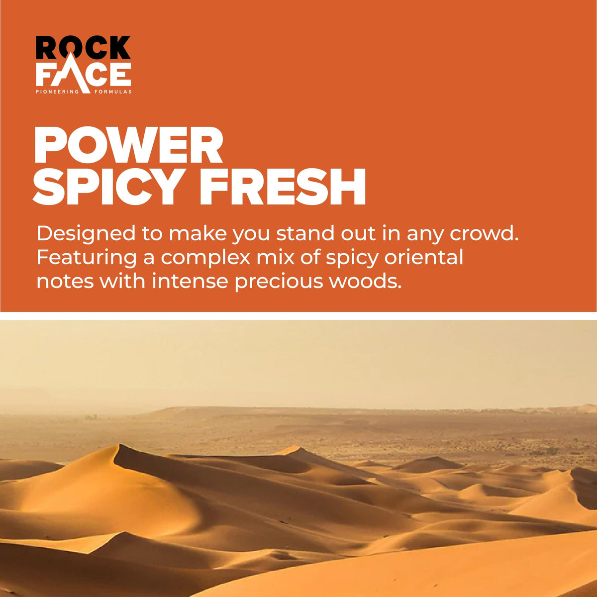 Rockface Rock Face Shower Gel - Power All In One Body Wash for Men, 410ml, Spicy Oriental Scent, Suitable for Hair and Body, Long Lasting Fragrance
