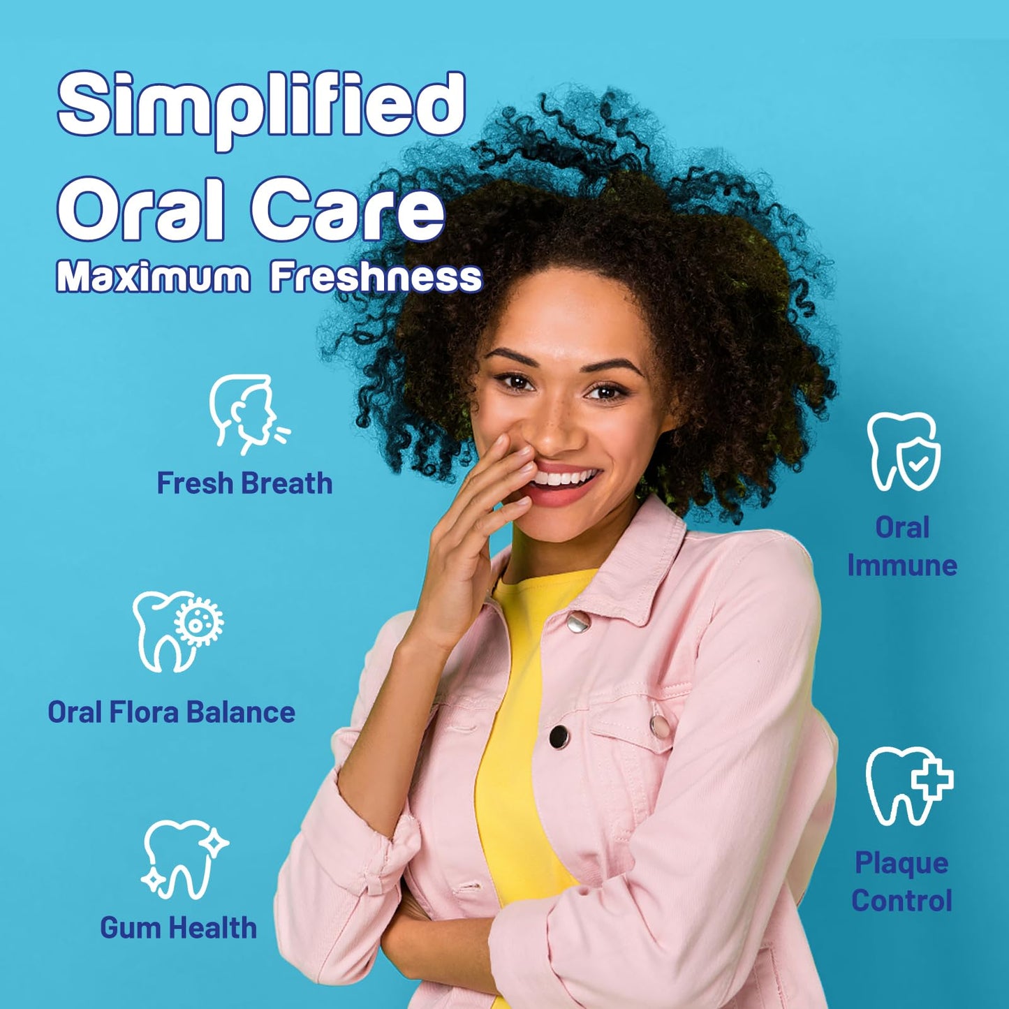 Joiavvy Oral Probiotics 11 Billion CFU, 7-in-1 Dental Probiotic with BLIS K12 & M18, Fast-Dissolving Lozenges for Fresh Breath & Healthy Gums, Sugar-Free, Natural Mint Flavor (60 Count (Pack of 2))