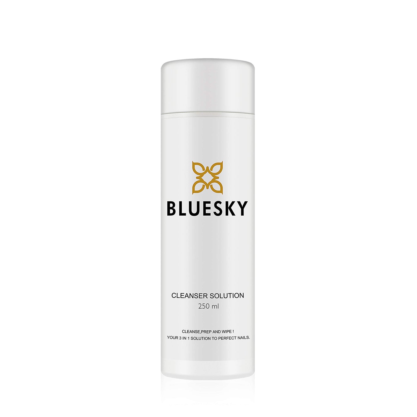 BLUESKY Bluesky Gel Polish Cleanser, 250ml 99.9% Isopropyl Alcohol, Nail Prep and Wipe Solution, Gel Nail Polish Residue Cleanser, Multi-Purpose, Remove Sticky Tacky Layer