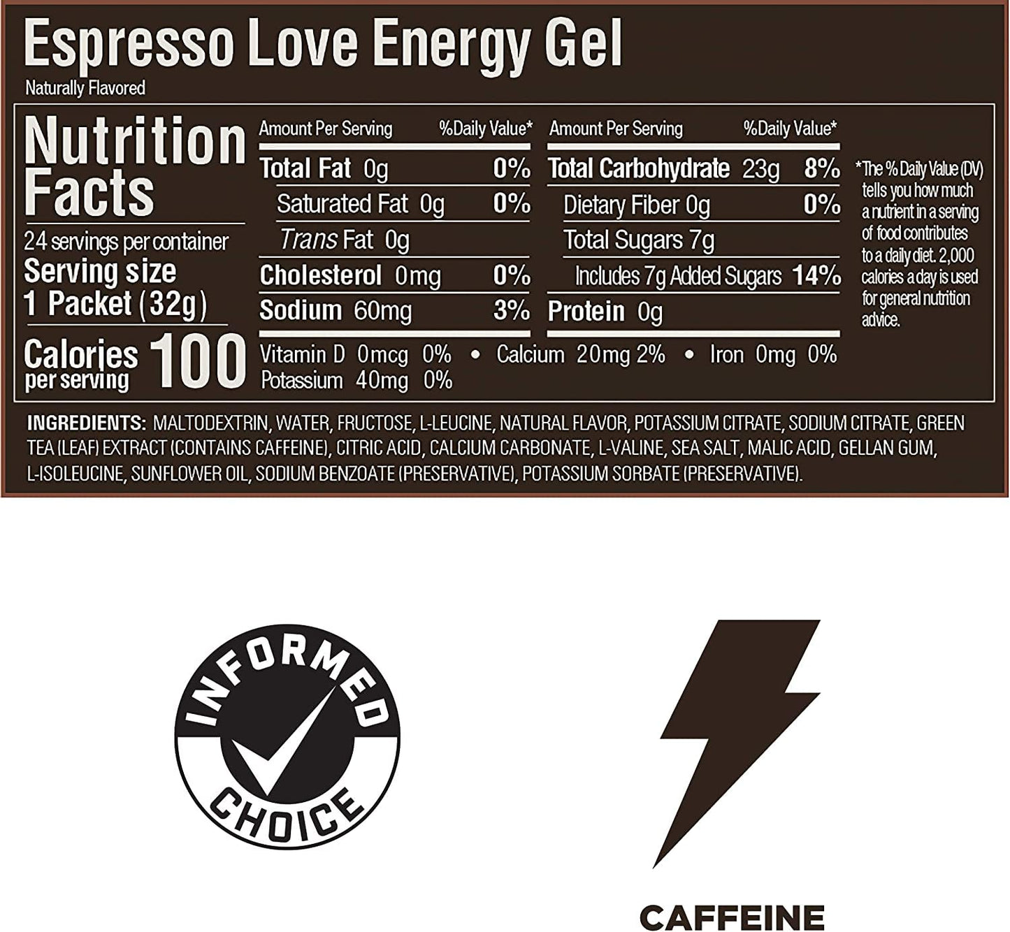 GU Gu Energy Running Gels - 4 Gel Taster Pack - Sports Energy Gels For Running , Cycling, Triathlon (Espresso Love)