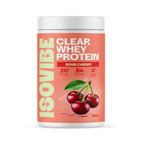 ISOVIBE Isovibe Clear Whey Protein Powder Sour Cherry (20 Servings) Refreshing Protein Water | Zero Added Sugar | High Protein 20g Per Serving