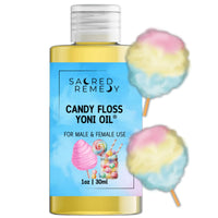 Sacred Remedy Candy Floss Yoni Oil. Potent, Hydrating & Moisturising Lotion. 100% Natural & Vegan. Balances pH, Freshens Scent with Vitamin E (30ml)