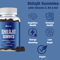 Freak Athletics Shilajit 60 Gummies 14000mg Shilajit Per Serving 20% Fulvic Acid - Vegan Friendly