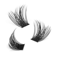 Higu clace Lash Clusters DIY Eyelash Extensions 144 Pcs Cluster Eyelash Extensions 8-16mm Cluster Lashes C Curl Thin Stem Lash Clusters Reusable Makeup for Self-application (Volume-Big C 8-16mm)