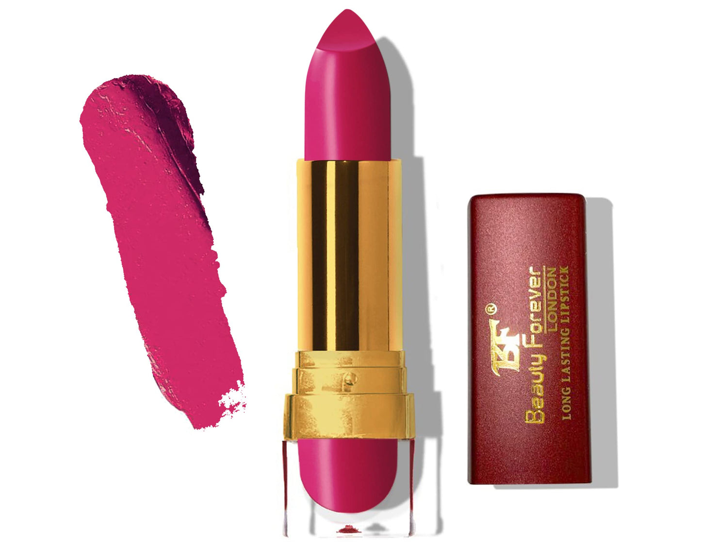 Beauty Forever Long Lasting Cream Lipstick, Glossy & Moisturising Lip Formula, Vitamin C & E Enriched, Hydrating Feature, High Impact Lip Colour, Available In 24 Shades (Love Pink (LL115))