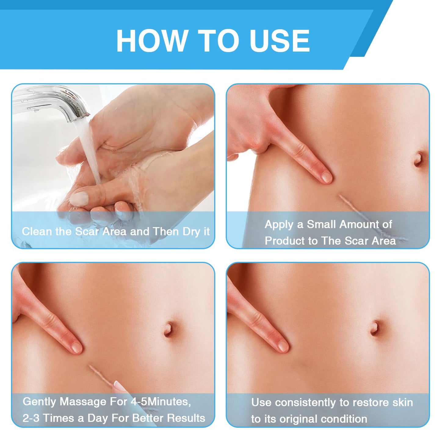 COWANIEE 2 Pcs Scar Removal Cream,20g