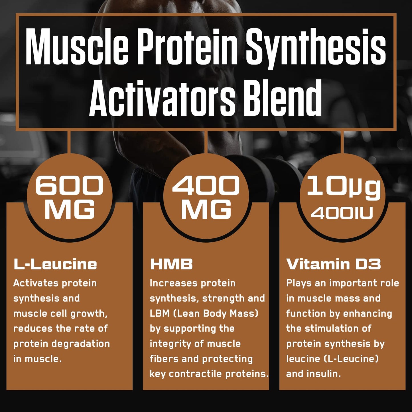 Liposomal Phosphatidic Acid (PA) 700mg with HMB, L-Leucine&Vitamin D3, Muscle Builder, Boost mTOR Build Mass and Strength Max Absorption Supplements (60 Count(Pack of 1))