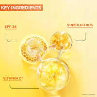 Garnier Vitamin C* Serum Cream, Brightening Face Moisturiser, SPF25, 50ml