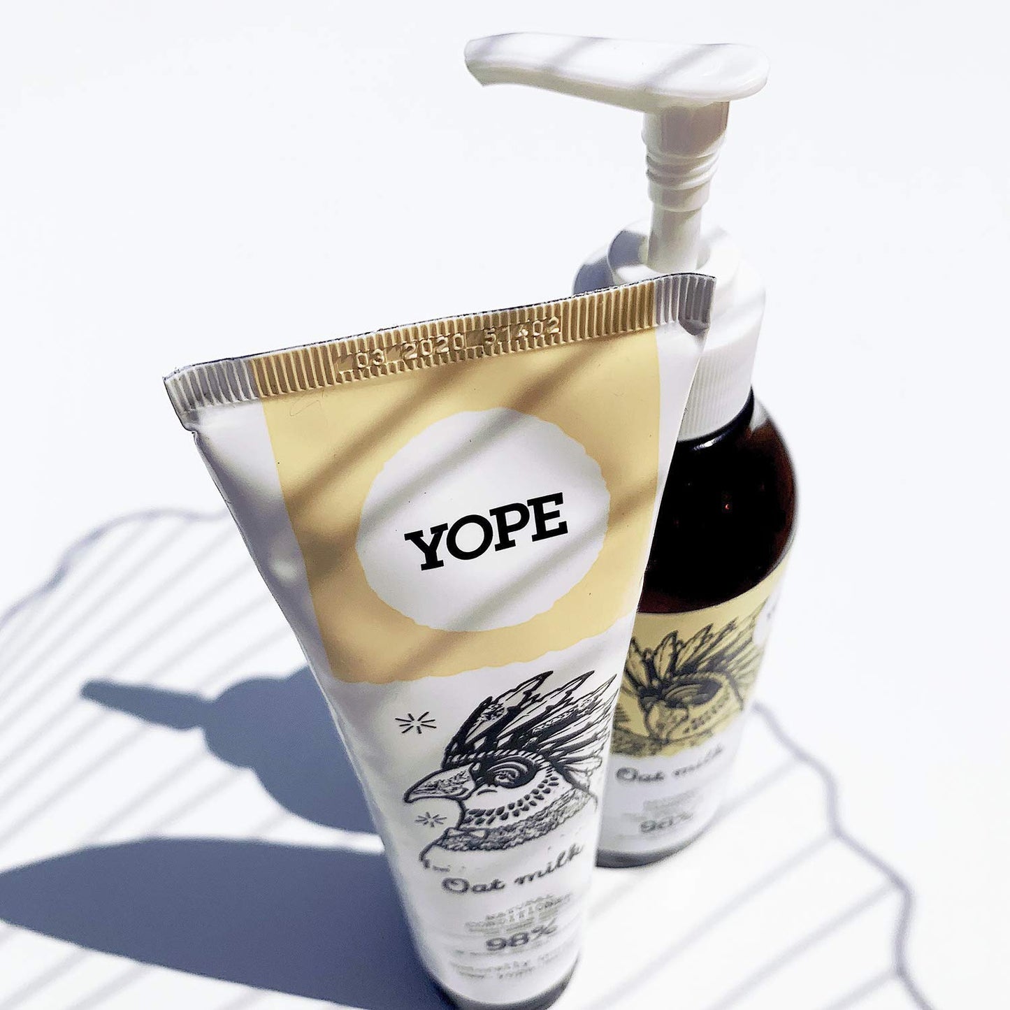 Yope Natural Shampoo Oat Milk Natural Ingredients Nourishing Lime Vegan Paraben Free SLS Free Cruelty Free (Oat Milk, Shampoo) 300 ml (Pack of 1)